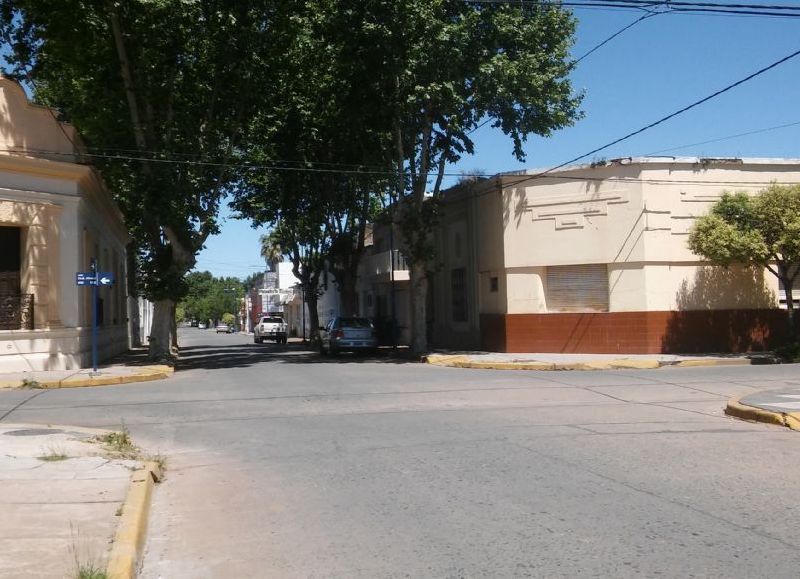 Cayó prácticamente desmayada en pleno centro.